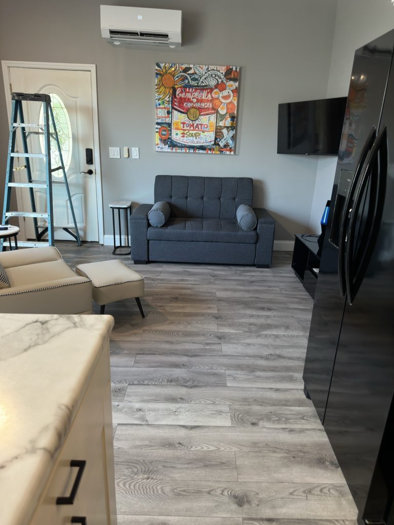 Clean apartment living area after a deep clean